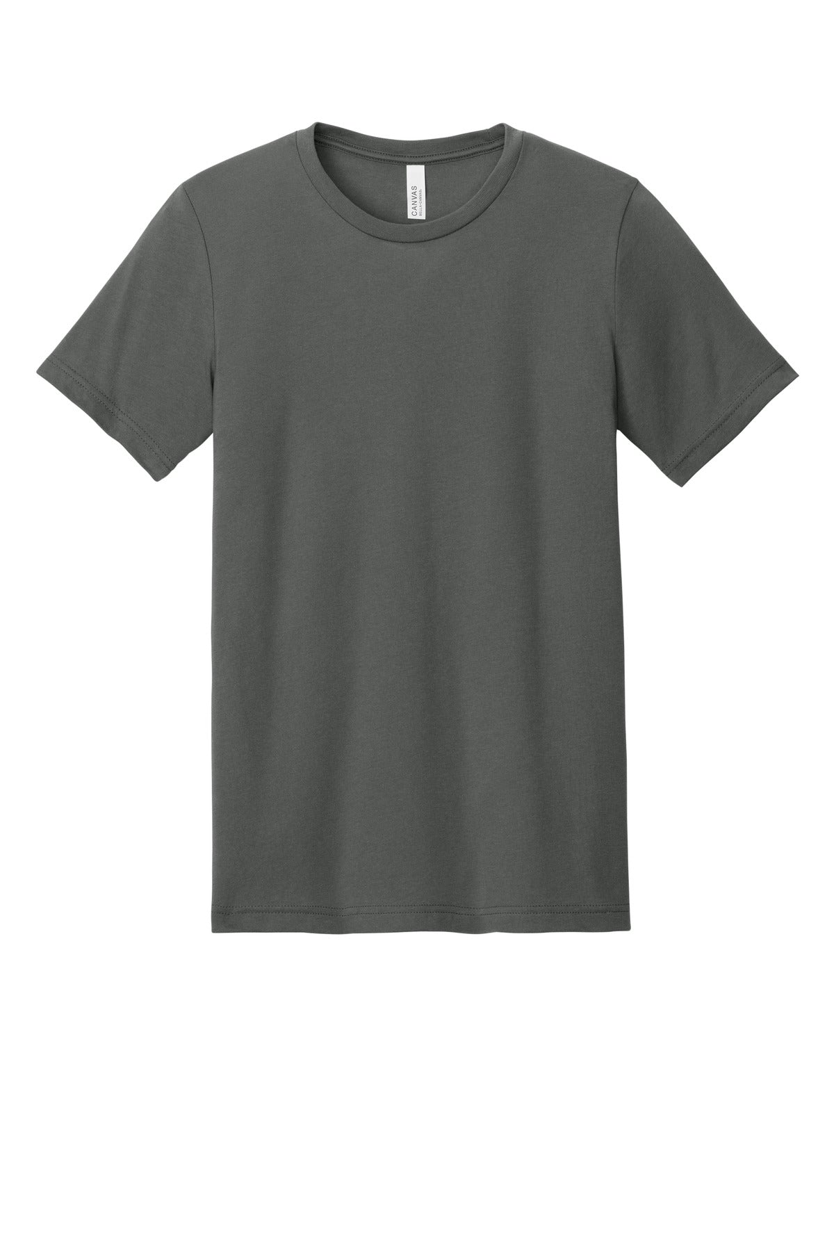 Front View of SAsphBlend BELLA+CANVAS Unisex Heather CVC Short Sleeve Tee. BC3001CVC plain