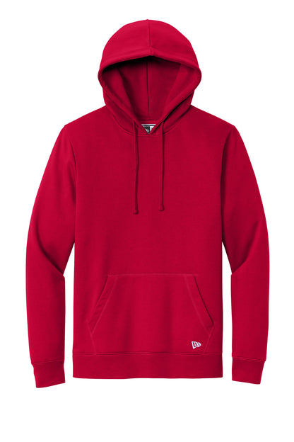 Front View of Scarlet New Era Comeback Fleece Pullover Hoodie NEA550 plain
