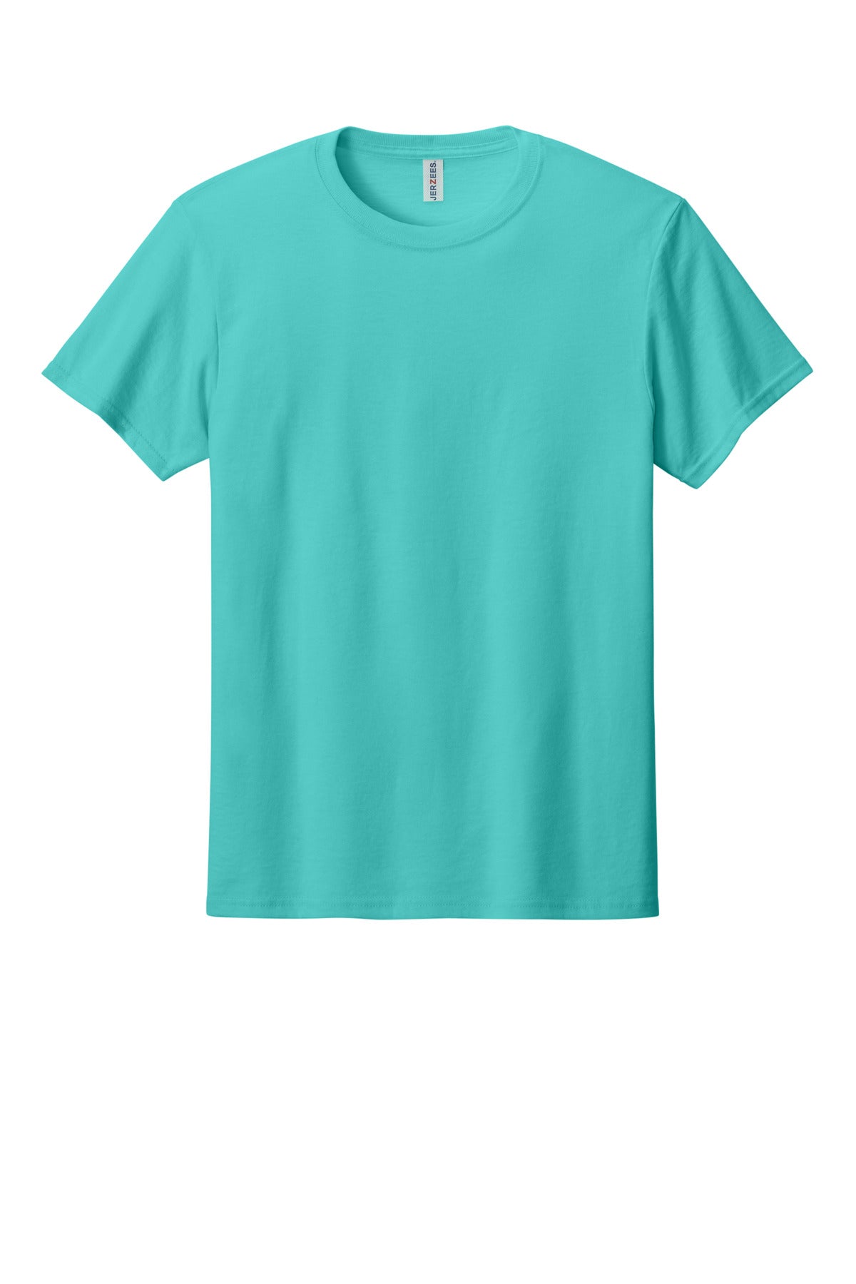 Front View of ScubaBlue Jerzees Premium Blend Ring Spun T-Shirt 560M plain