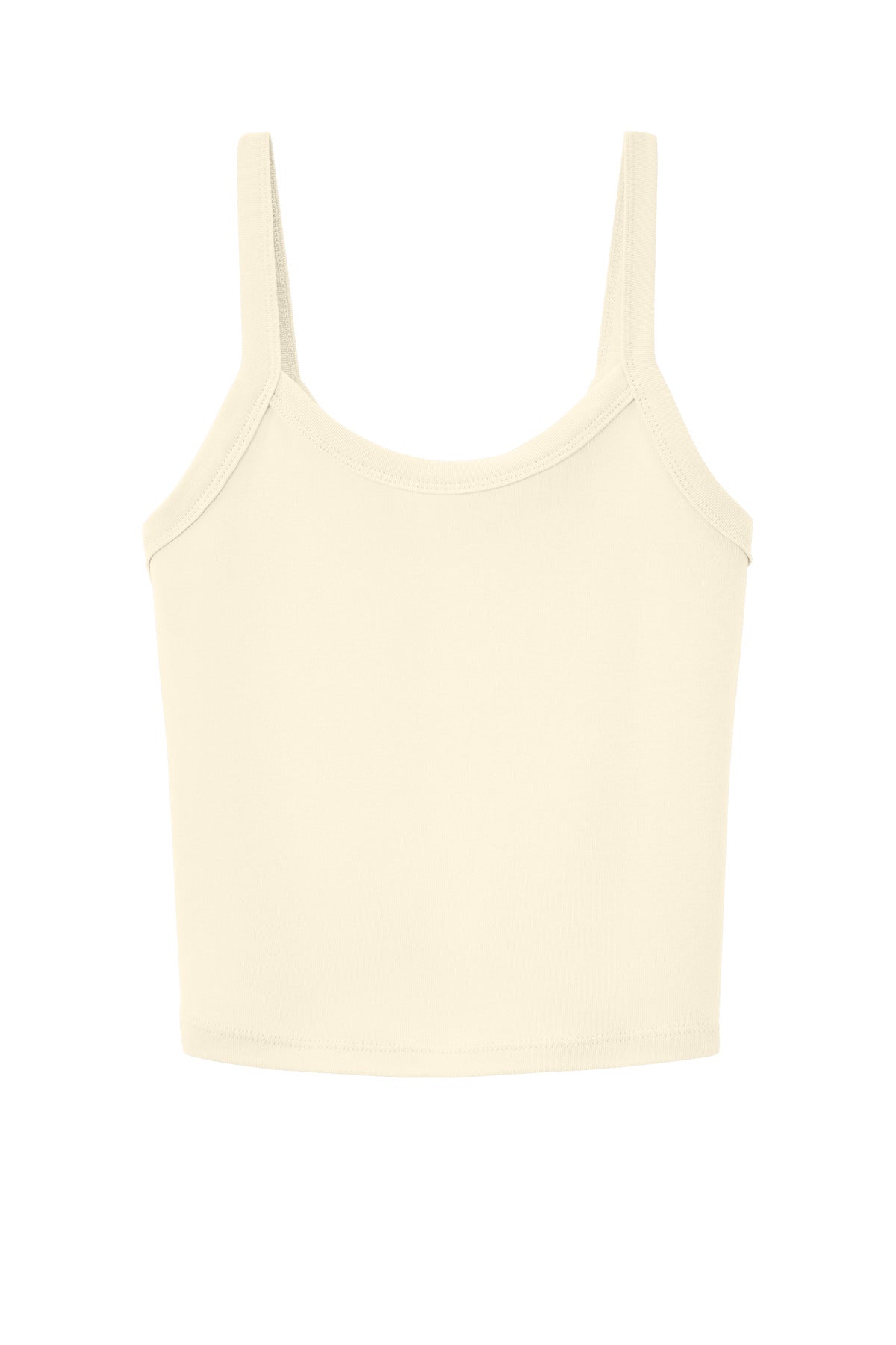 Front View of SdNatBlend BELLA+CANVAS Women's Micro Rib Spaghetti Strap Tank BC1012
