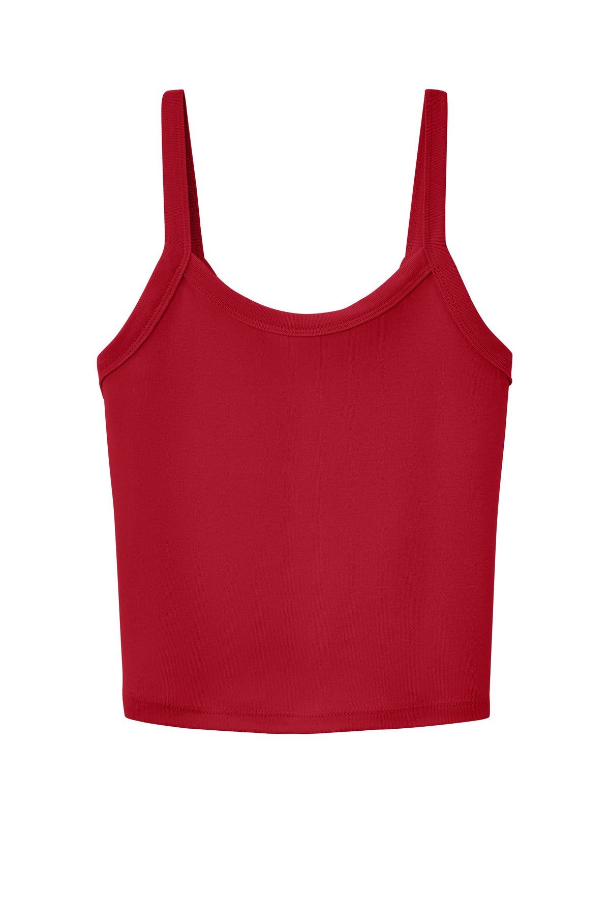 Front View of SdRedBlend BELLA+CANVAS Women's Micro Rib Spaghetti Strap Tank BC1012 plain