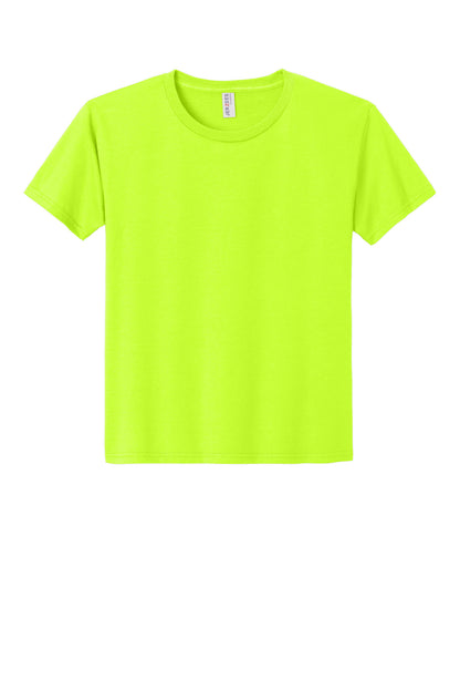 Front View of SftyGrn Jerzees Classics Youth Cotton T-Shirt 363Y plain