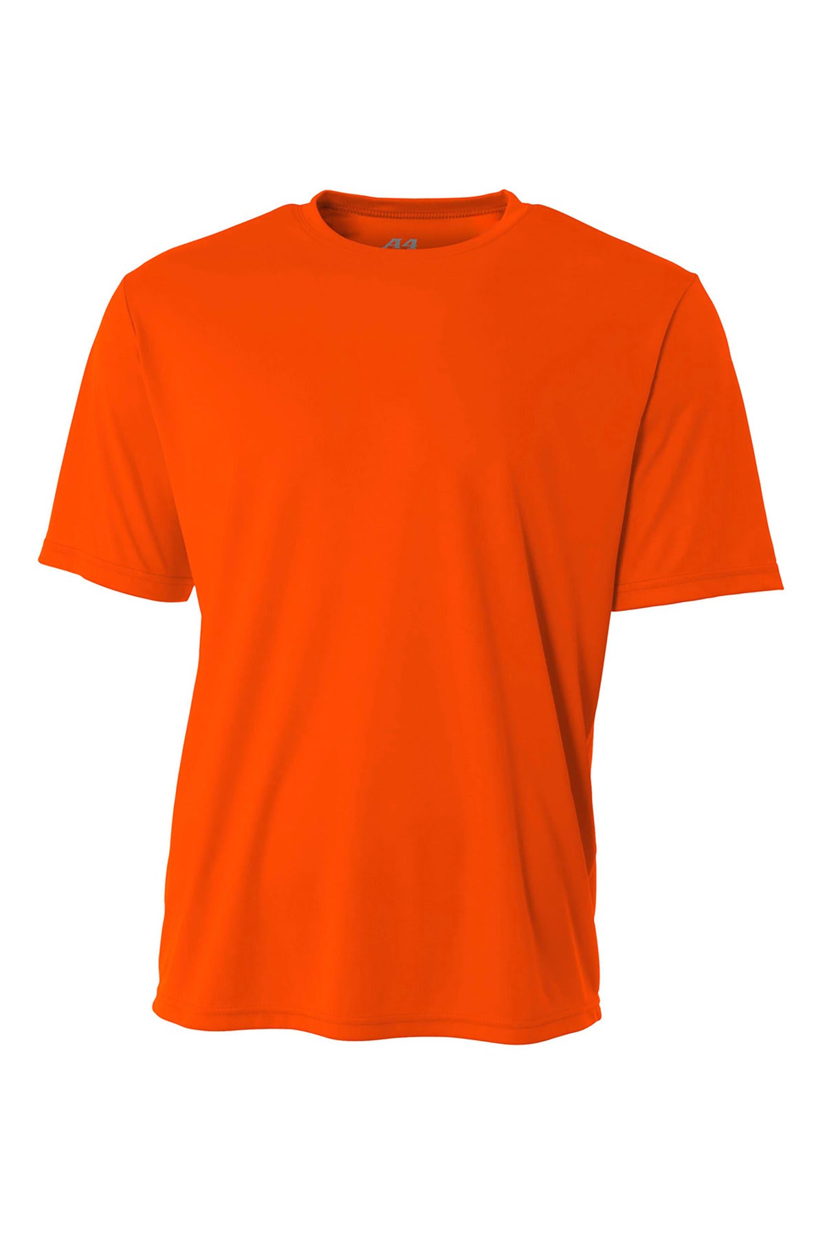 Front View of SftyOrg A4 Cooling Performance Short Sleeve Tee A4N3142 plain