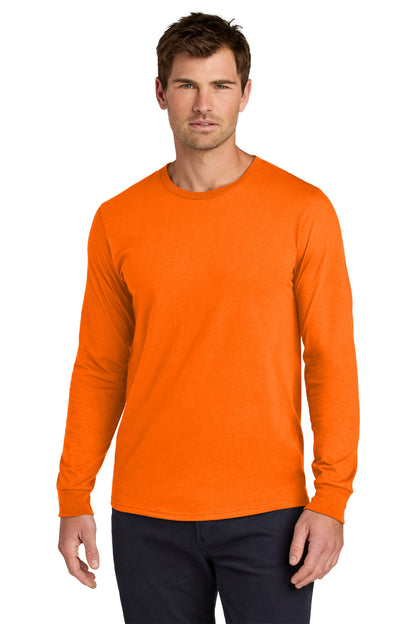 Front View of SftyOrg Jerzees Classics Unisex Cotton Long Sleeve T-Shirt 363L plain