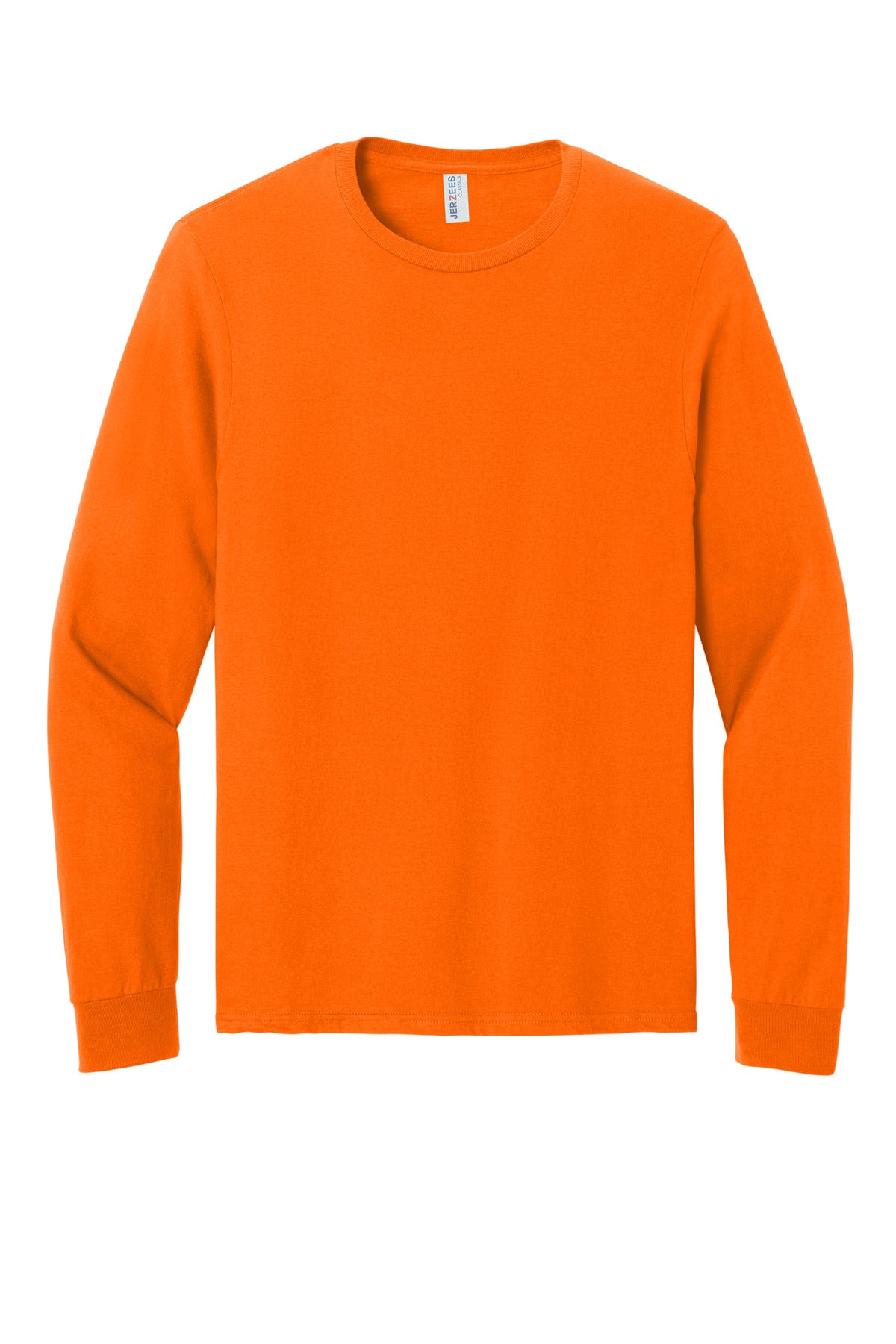 Front View of SftyOrg Jerzees Classics Unisex Cotton Long Sleeve T-Shirt 363L plain