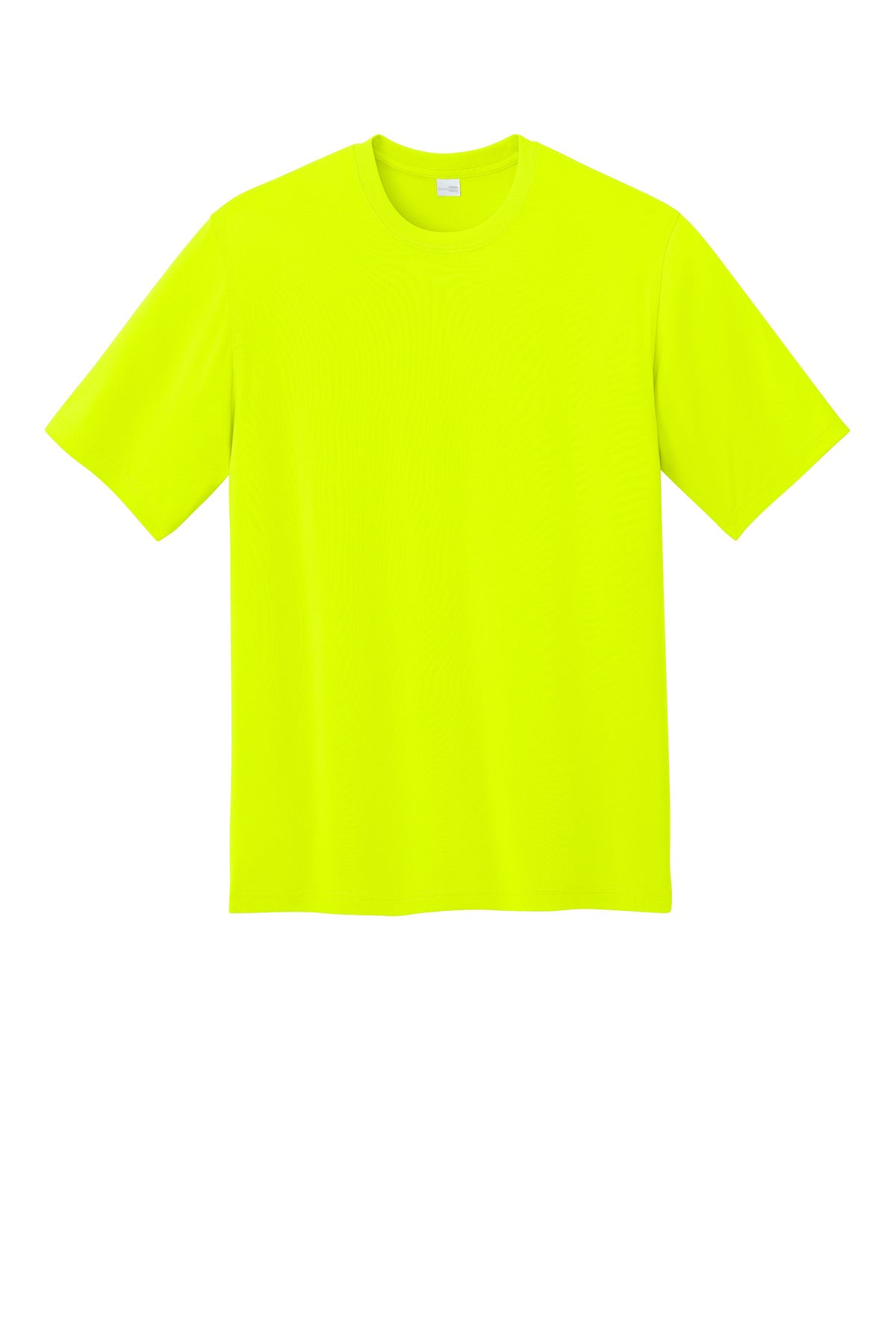 Front View of SftyYellow CornerStone Workwear Pro Short Sleeve Tee CS440 plain