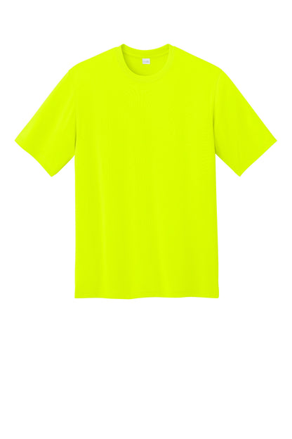 Front View of SftyYellow CornerStone Workwear Pro Short Sleeve Tee CS440 plain