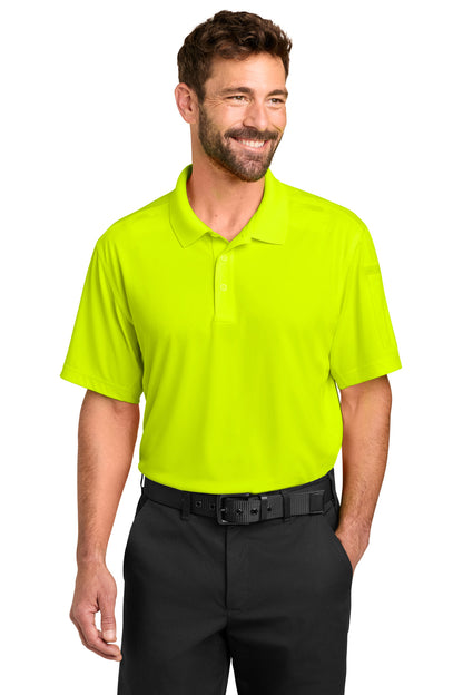 Front View of SftyYellow CornerStone Workwear Pro Tactical Polo CS452 plain