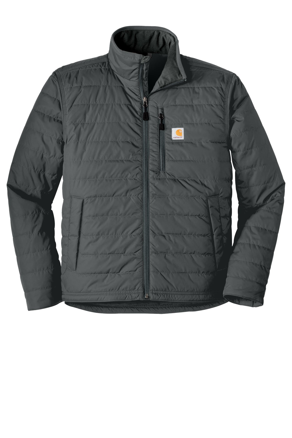 Front View of Shadow Grey Carhartt Gilliam Jacket. CT102208 plain