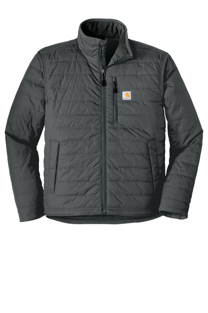 Front View of Shadow Grey Carhartt Gilliam Jacket. CT102208 plain