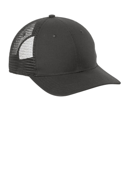 Front View of ShadowGrey Carhartt Canvas Mesh Back Cap CT105298 plain