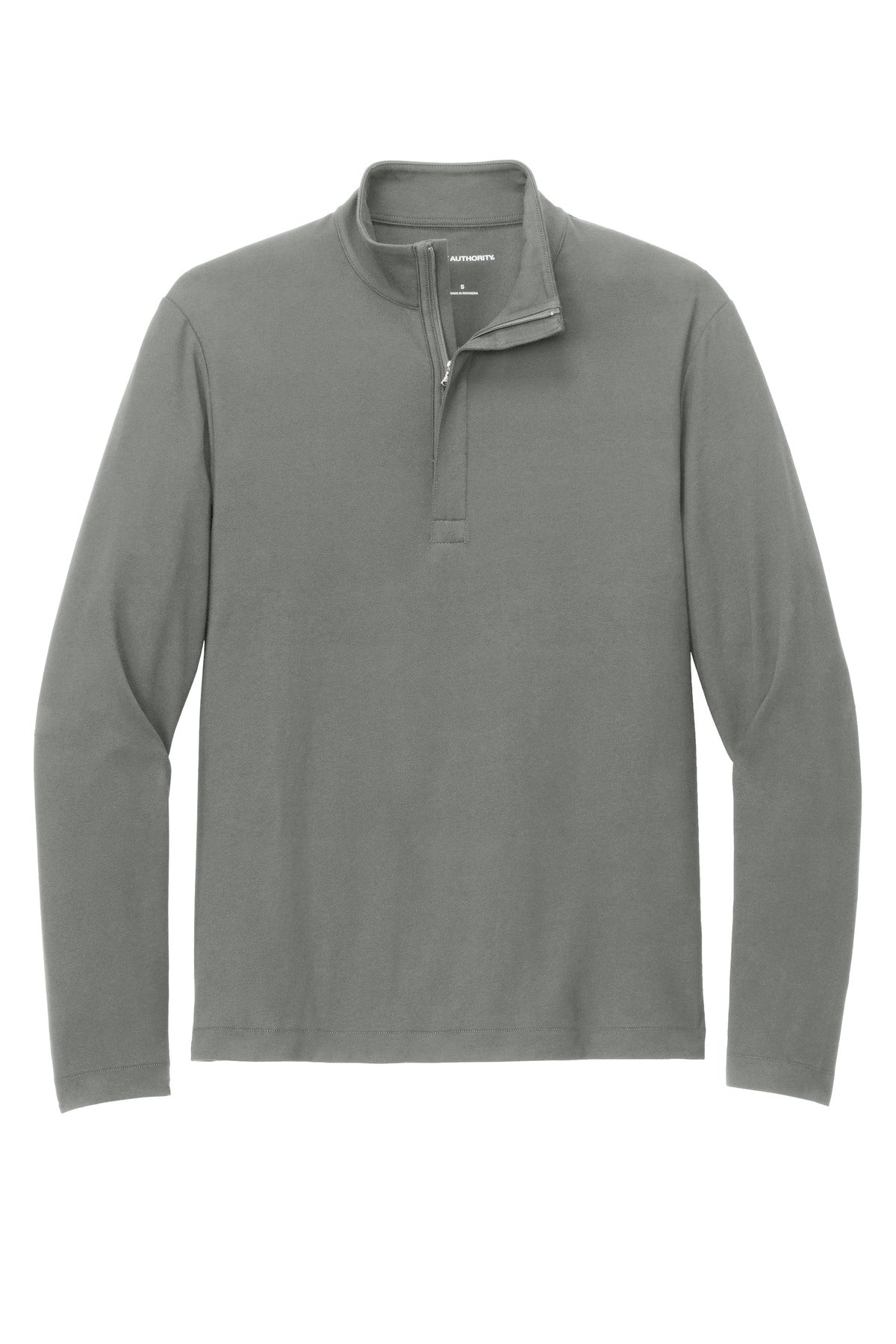 Front View of ShadowGrey Port Authority Fairway Stretch 1/4-Zip K829 plain