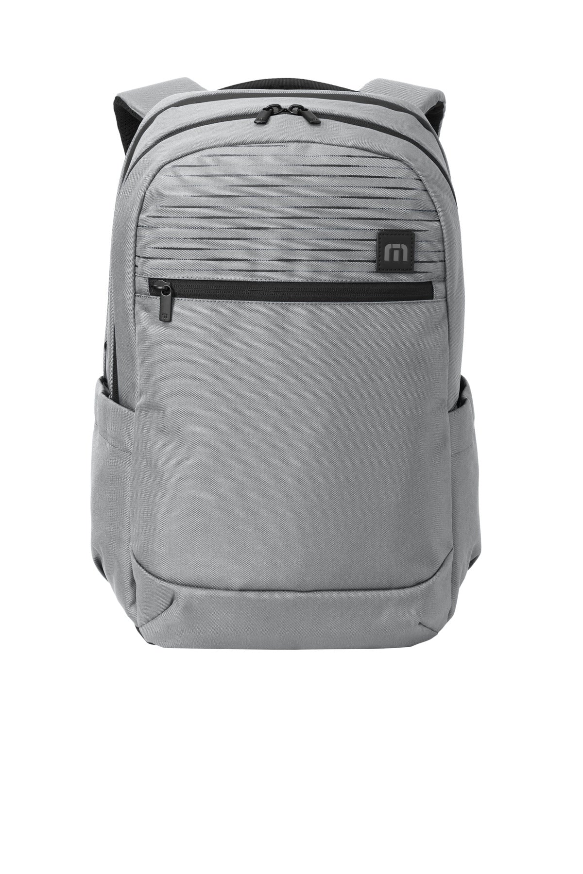 Front View of ShadowGrey TravisMathew Approach Backpack TMB100 plain