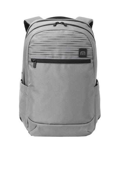 Front View of ShadowGrey TravisMathew Approach Backpack TMB100 plain