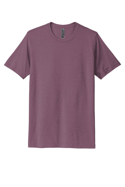 Front View of Shiraz Next Level Apparel Adult Poly/Cotton Tee. NL6200 plain