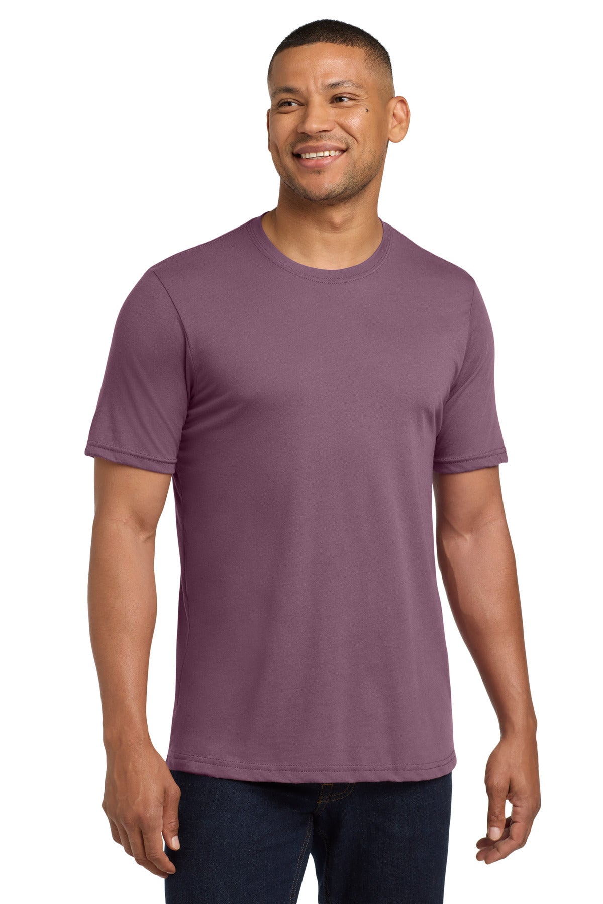 Front View of Shiraz Next Level Apparel Adult Poly/Cotton Tee. NL6200 plain