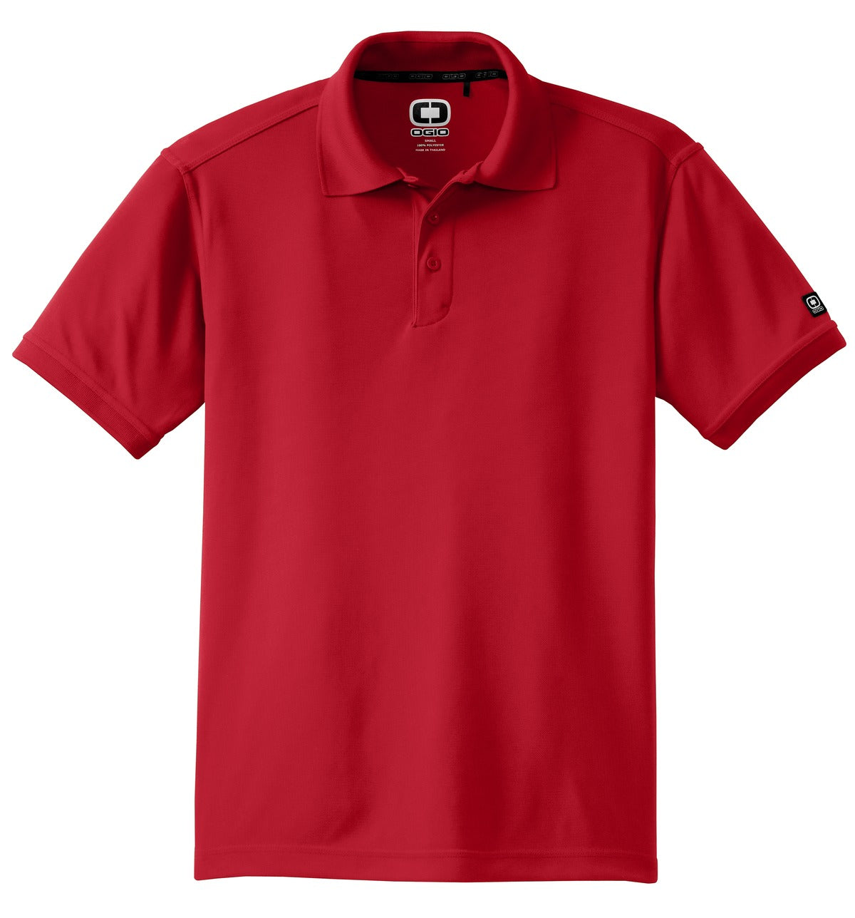 Front View of Signal Red OGIO - Caliber2.0 Polo OG101 plain