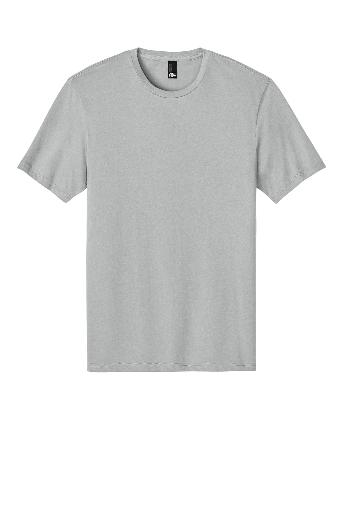 Front View of Silver District Perfect Weight Tee. DT104 plain