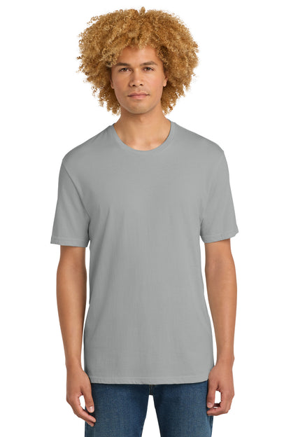 Front View of Silver District Perfect Weight Tee. DT104 plain