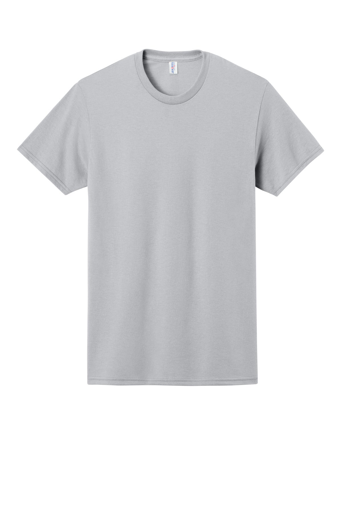 Front View of Silver Jerzees - Dri-Power 50/50 Cotton/Poly T-Shirt. 29M plain