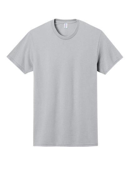 Front View of Silver Jerzees - Dri-Power 50/50 Cotton/Poly T-Shirt. 29M plain