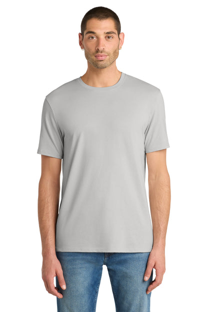 Front View of Silver Mist District Flex Tee DT7500 plain