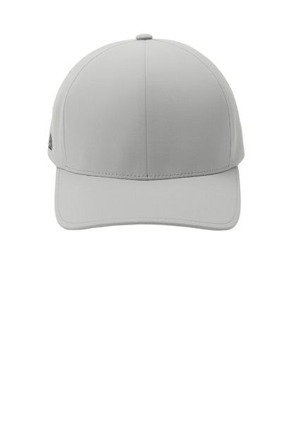 Front View of Silver Port Authority Flexfit Delta Cap. C938 plain