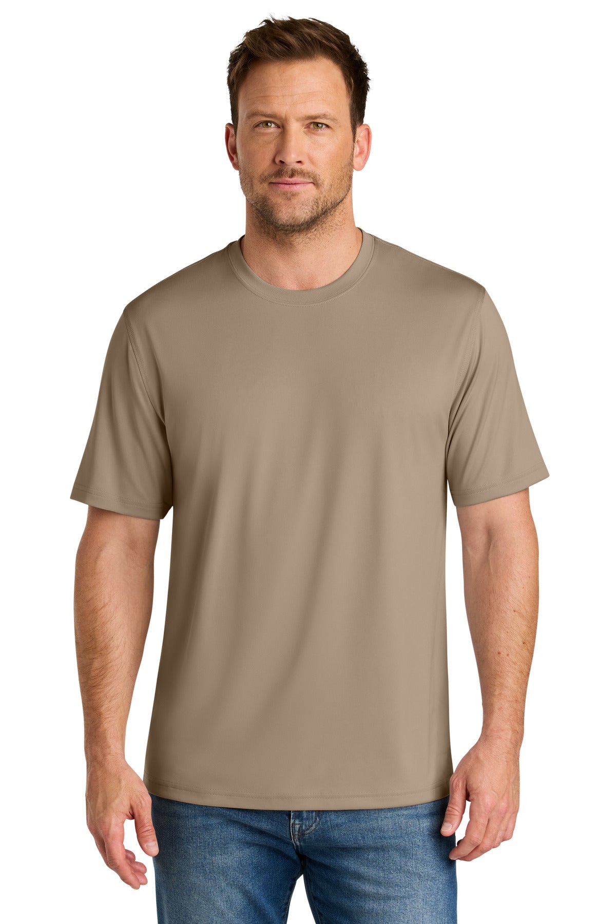 Front View of SilverTan CornerStone Workwear Pro Short Sleeve Tee CS440 plain
