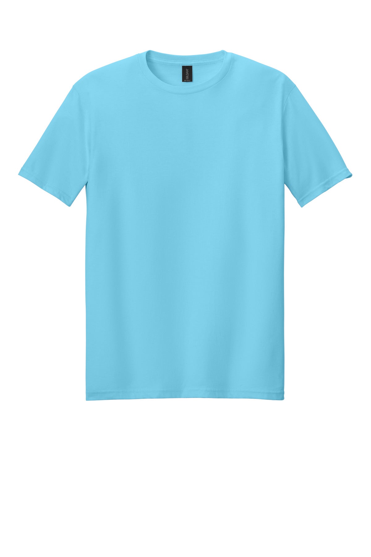 Front View of Sky Gildan Softstyle T-Shirt. 64000 plain