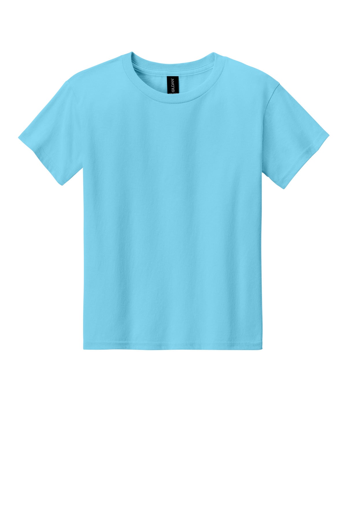 Front View of Sky Gildan Youth Light Cotton Tee 3000B plain