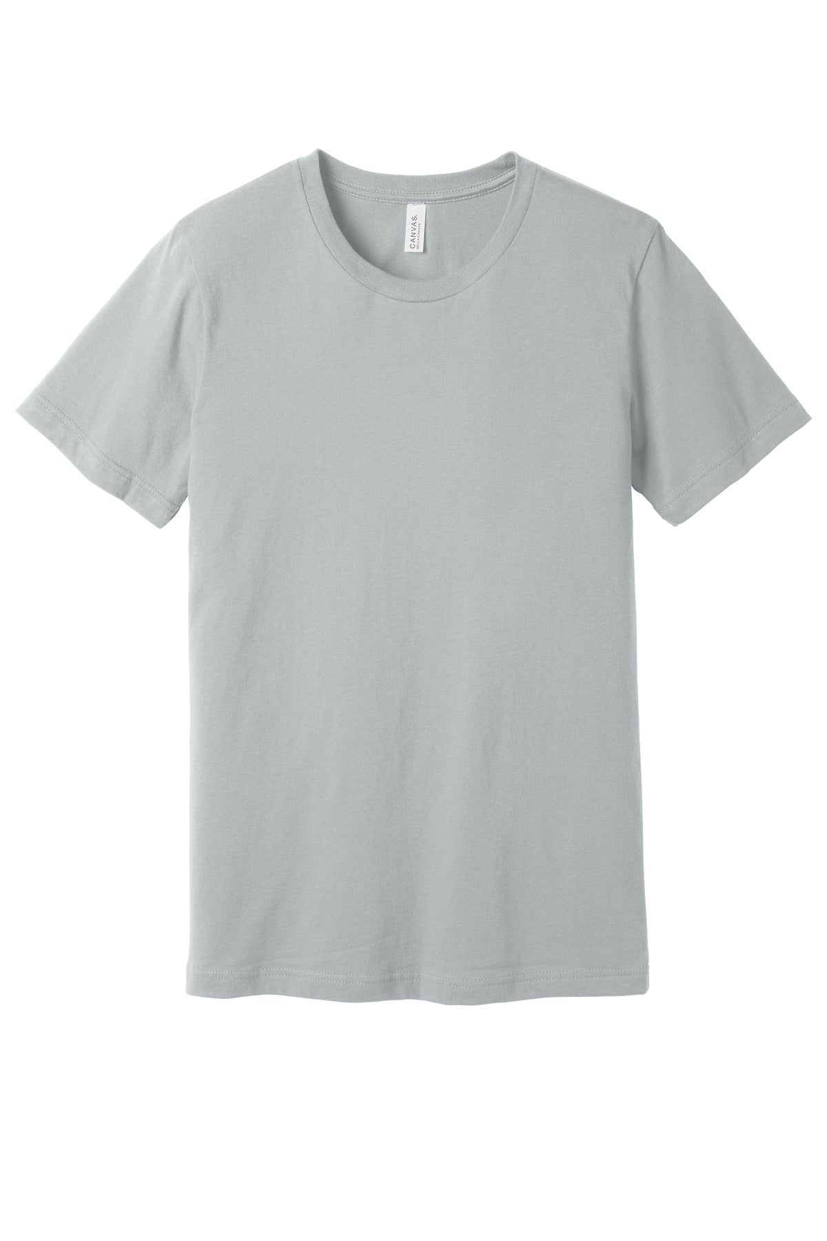 Front View of SldAthGrey BELLA+CANVAS Unisex Jersey Short Sleeve Tee. BC3001 plain