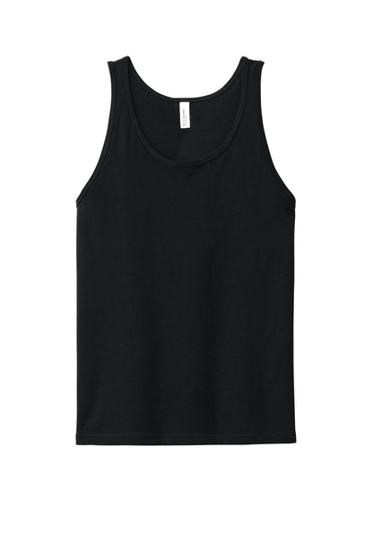 Front View of SldBkBlend BELLA+CANVAS Unisex Heather CVC Tank BC3480CVC plain