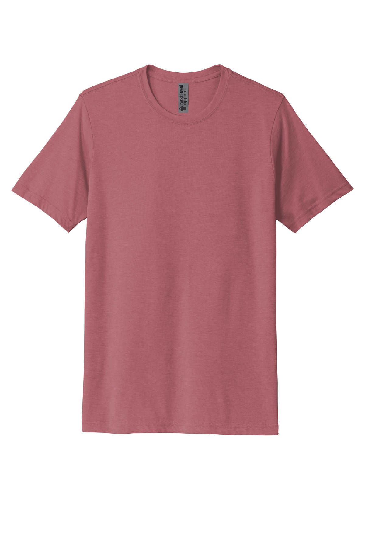 Front View of SmkPaprika Next Level Apparel Adult Poly/Cotton Tee. NL6200 plain