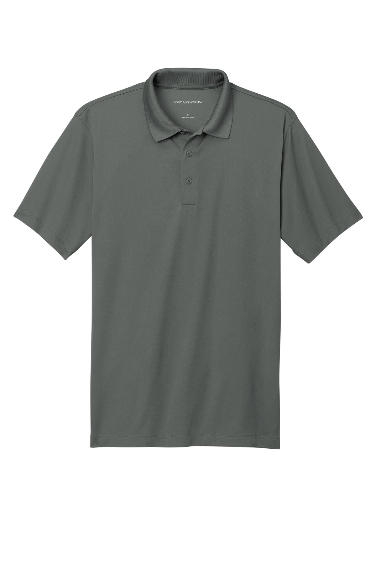 Front View of SmokeGrey Port Authority C-FREE Performance Polo K863 plain