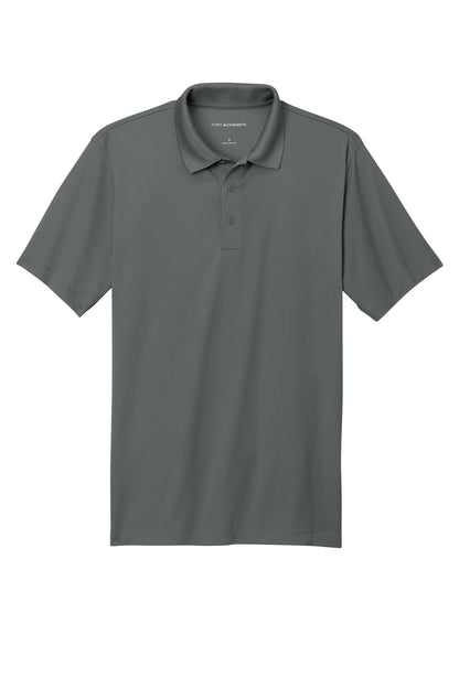 Front View of SmokeGrey Port Authority C-FREE Performance Polo K863 plain