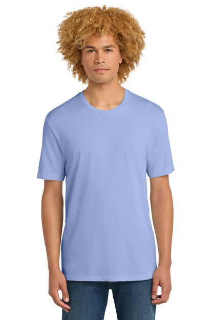 Front View of SoftLilac District Perfect Weight Tee. DT104 plain