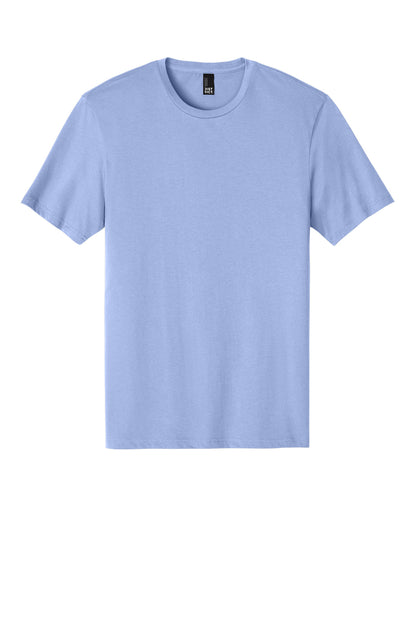 Front View of SoftLilac District Perfect Weight Tee. DT104 plain