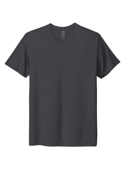 Front View of SolidGrph Next Level Apparel Adult Tri-Blend Tee. NL6010 plain