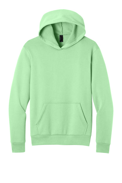 Front View of Spearmint Port & Co Easy Fleece Pullover Hooded Sweatshirt PC68H plain