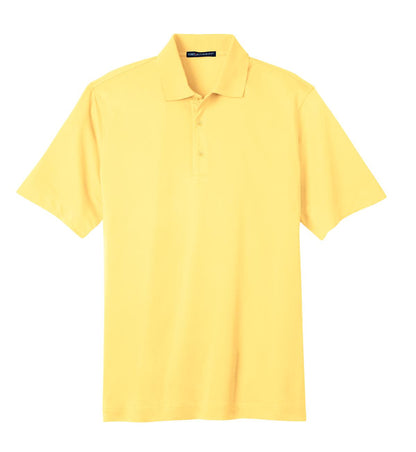 Front View of Splendid Ylw Port Authority Tech Pique Polo. K527 plain