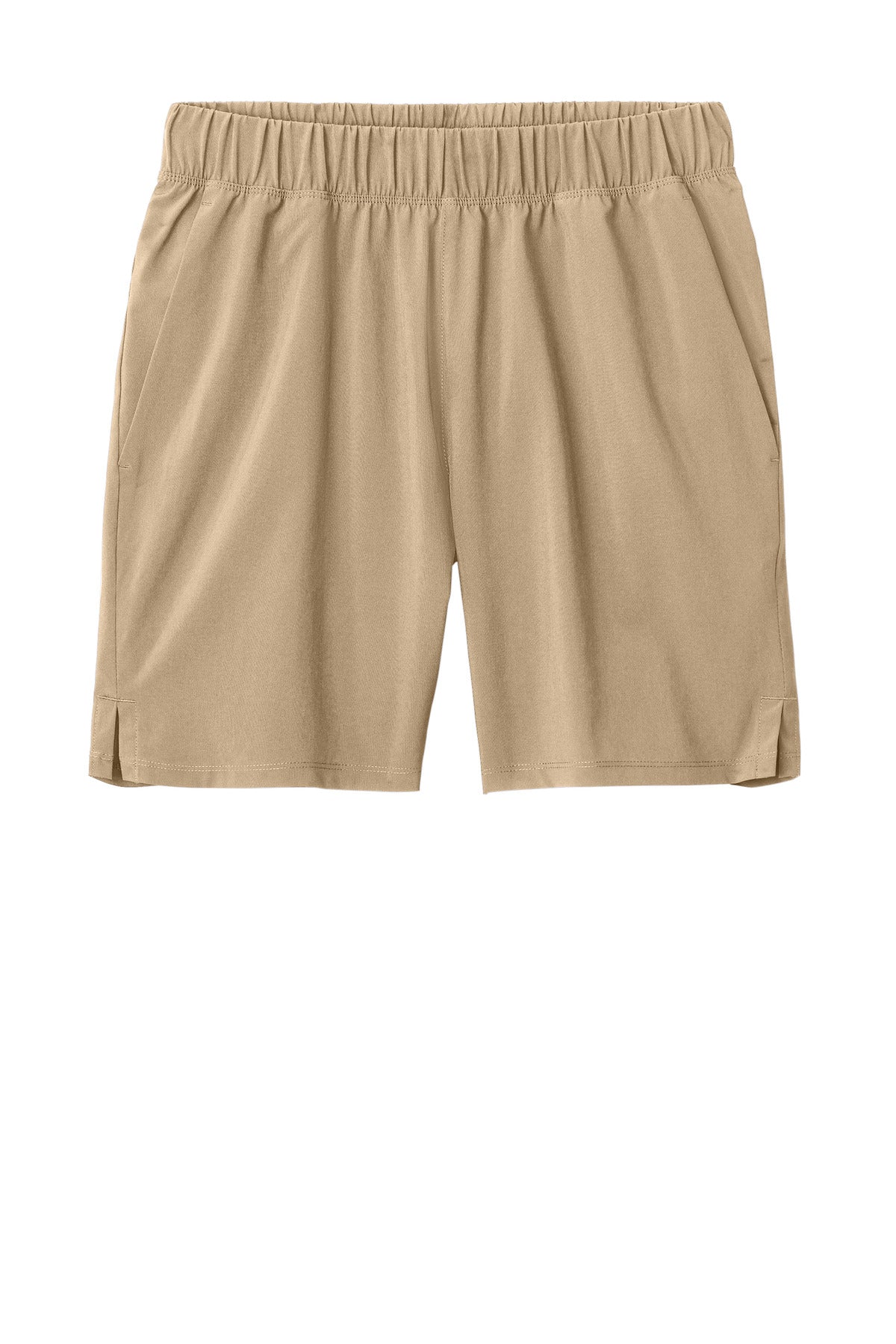 Front View of SportKhaki Sport-Tek Repeat 7" Short ST485 plain