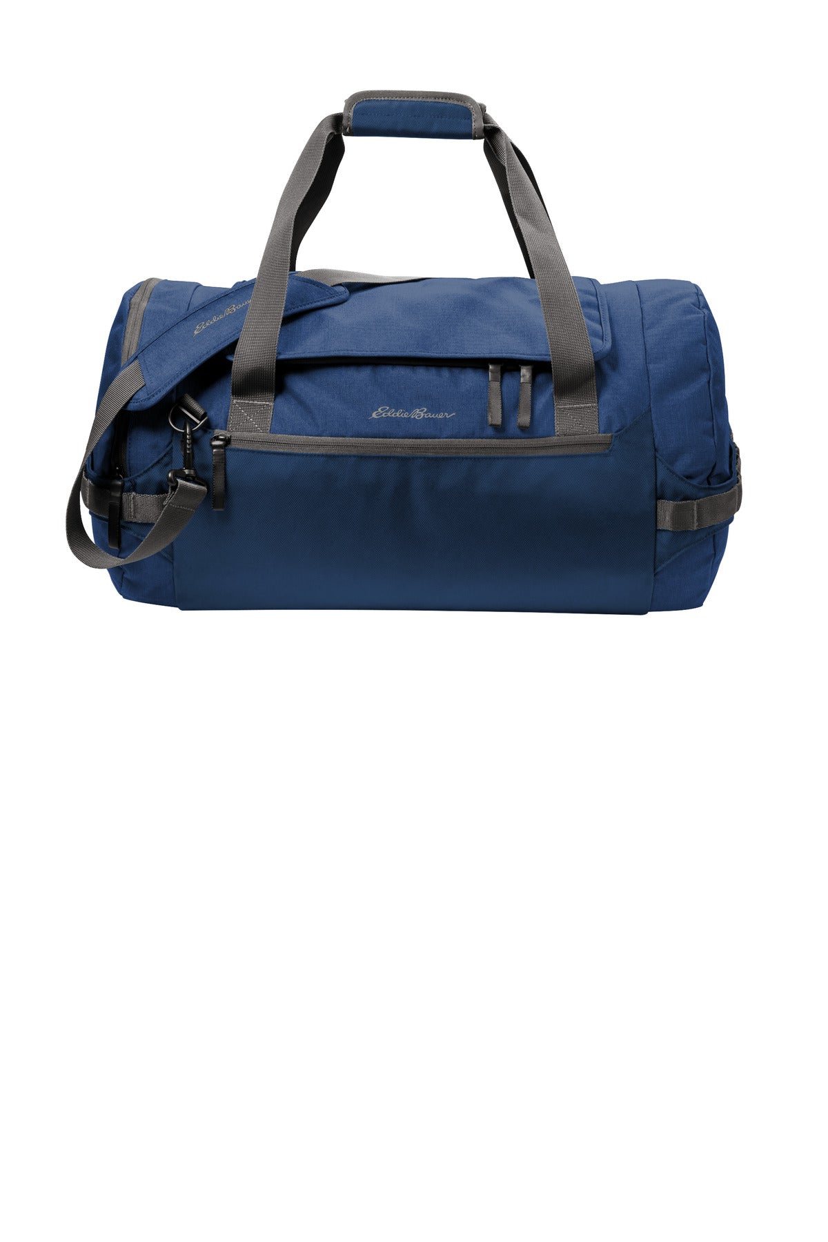 Front View of SpphBl/GSt Eddie Bauer Tour Duffel EB905 plain