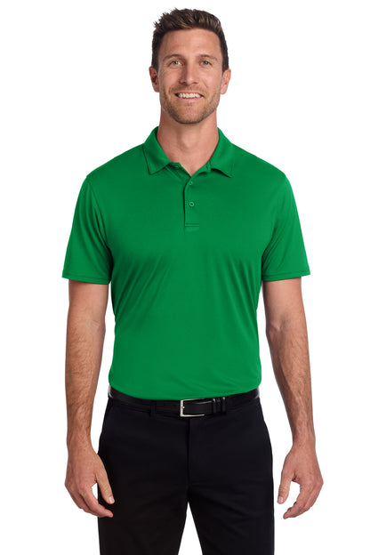 Front View of SpringGrn Port Authority Performance Staff Polo K398 plain