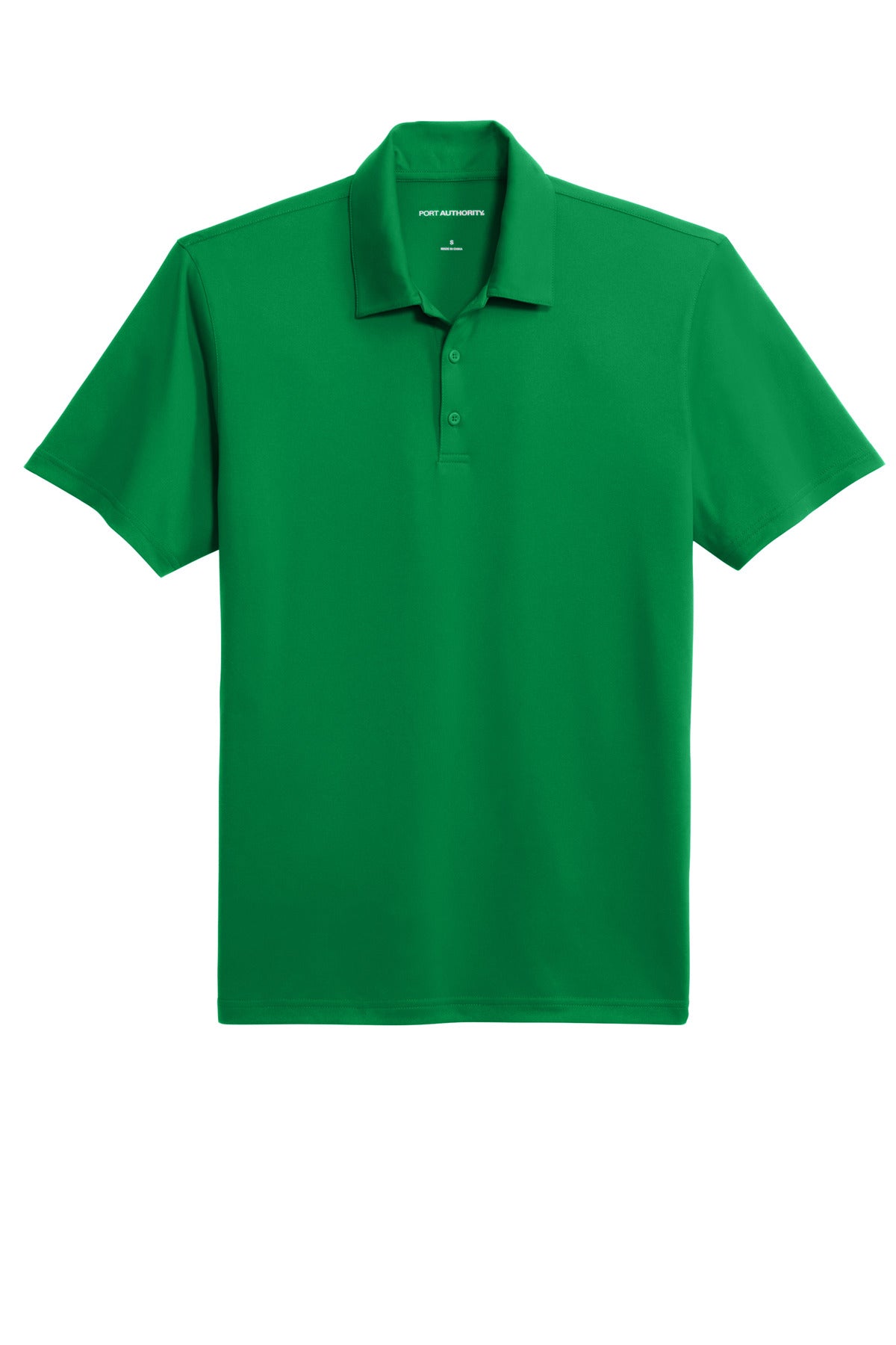 Front View of SpringGrn Port Authority Performance Staff Polo K398 plain