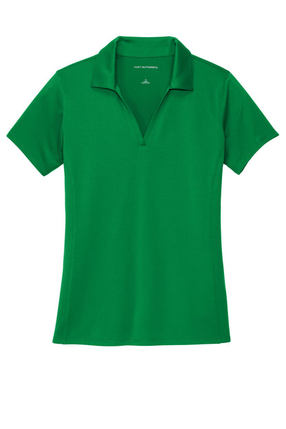 Front View of SpringGrn Port Authority Women's Performance Staff Polo LK398 plain