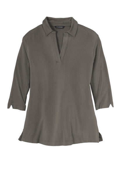 Front View of SterlingGy Port Authority Women's Luxe Knit Tunic. LK5601 plain