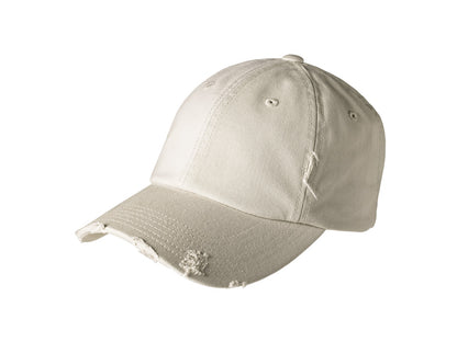 Front View of Stone District Distressed Cap. DT600 plain