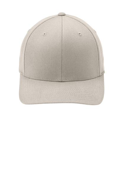 Front View of Stone Port Authority Flexfit Cotton Twill Cap. C813 plain