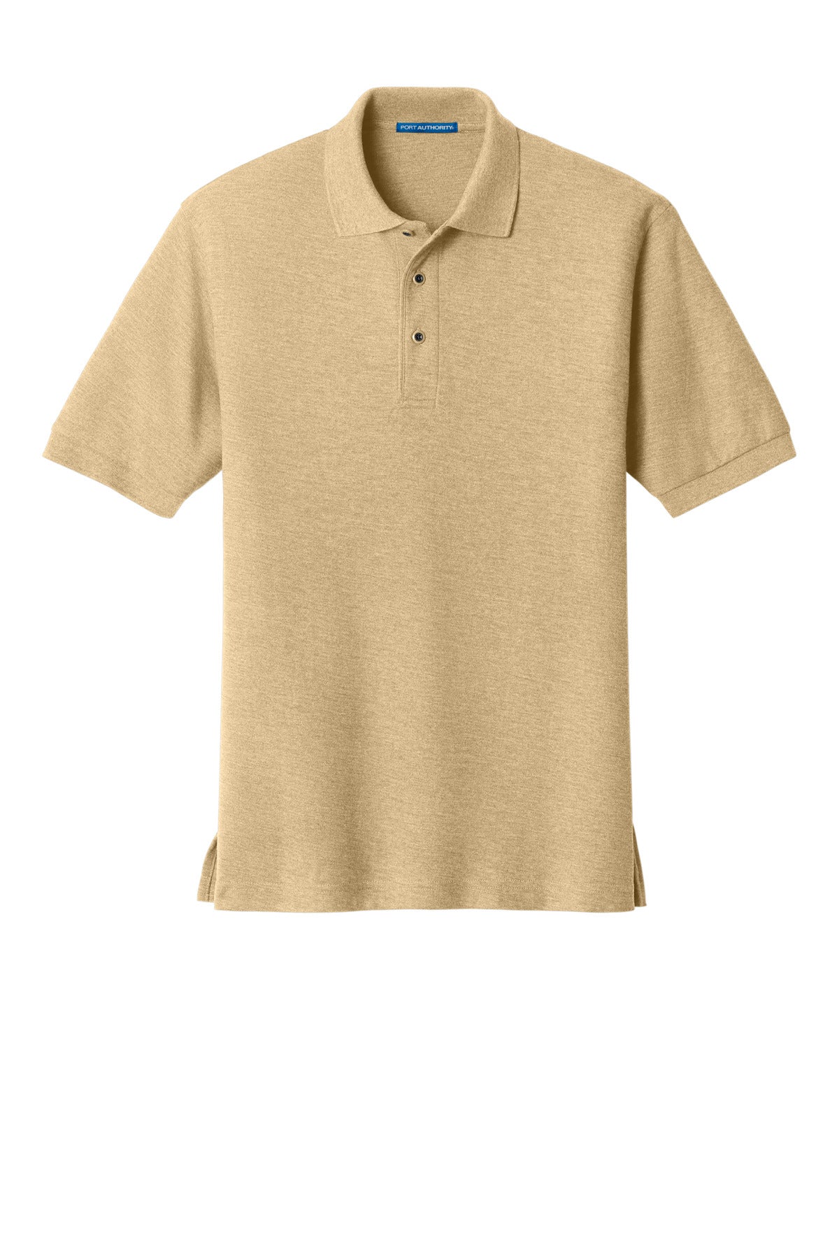 Front View of Stone Port Authority Silk Touch Polo K500 plain