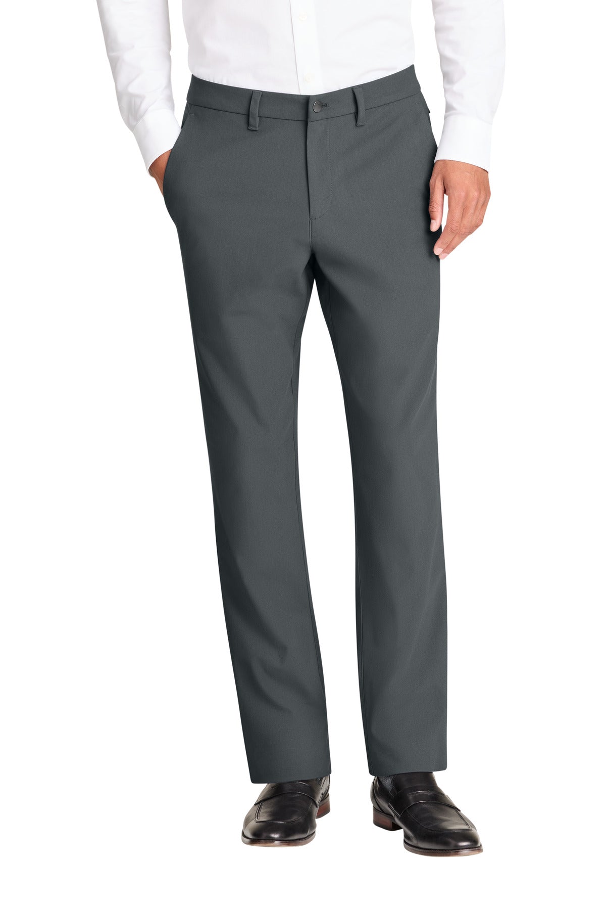 Front View of StormGrey Mercer+Mettle Capital Tech Pant MM4000 plain